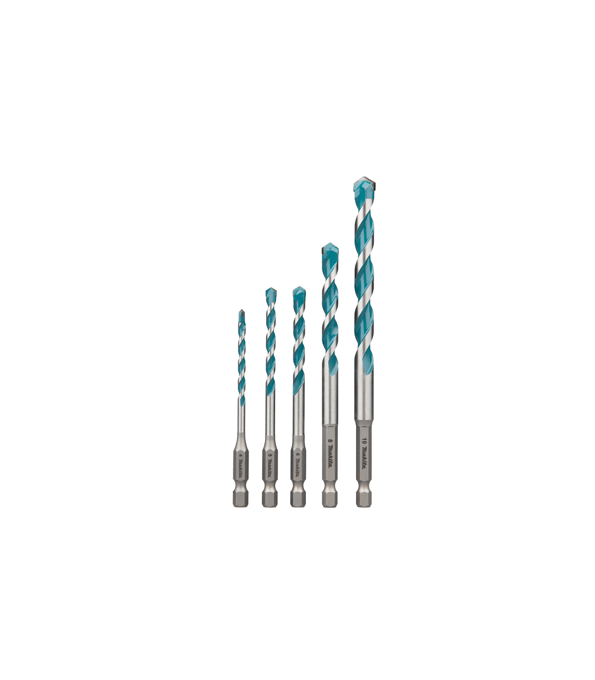 Coffret de 5 forets Multi-matériaux HEXA 1/4" MAKITA