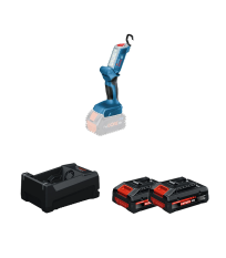 Lampe GLI 18V-300 + 2 Batteries EXPERT 4 Ah + 1 Chargeur GAL 12V/18V-80 BOSCH