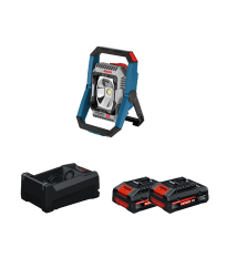 Projecteur de chantier GLI 18V-2200 C + 2 Batteries EXPERT 4 Ah + 1 Chargeur GAL 12V/18V-80 BOSCH