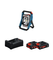 Projecteur de chantier GLI 18V-3000 + 2 Batteries EXPERT 4 Ah + 1 Chargeur GAL 12V/18V-80 BOSCH