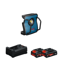 Lampe GLI 18V-10000 C + 2 Batteries EXPERT 4 Ah + 1 Chargeur GAL 12V/18V-80 BOSCH