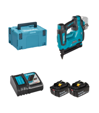 Cloueur 18V DBN500ZJ + 2 batteries BL1850B 18V 5 Ah + chargeur rapide DC18RC MAKITA