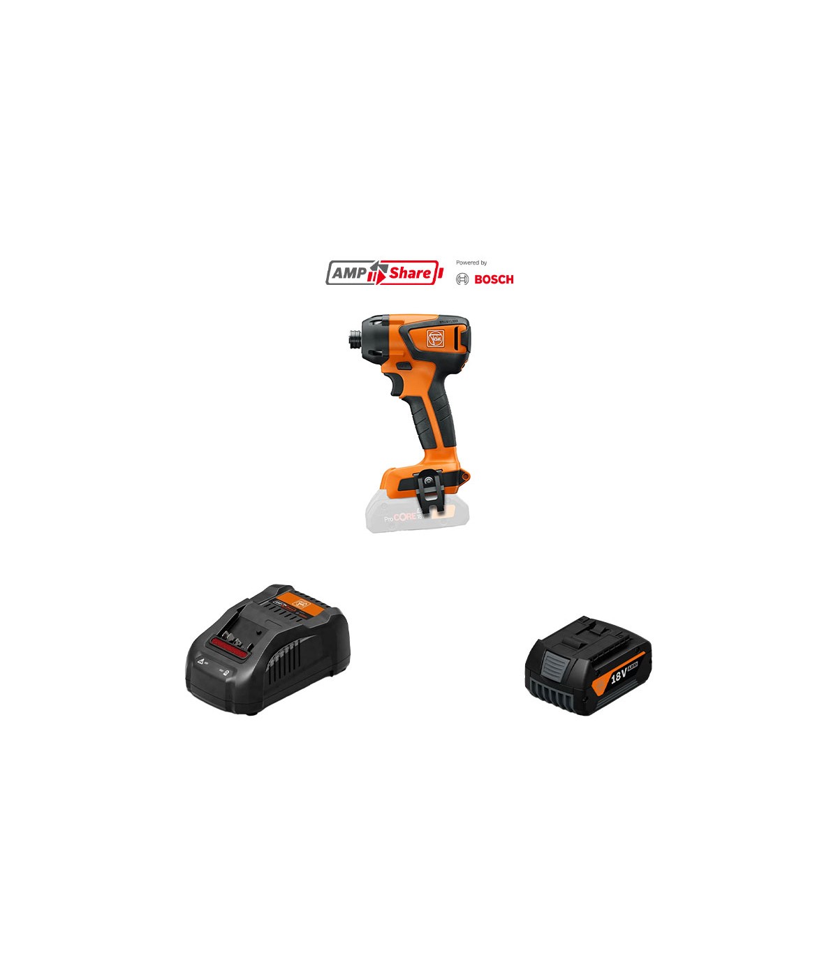 Visseuse à chocs ASCD 18-200 W4 AS + 1 batterie 18V GBA 4 Ah + 1 chargeur GAL 1880 CV AS FEIN