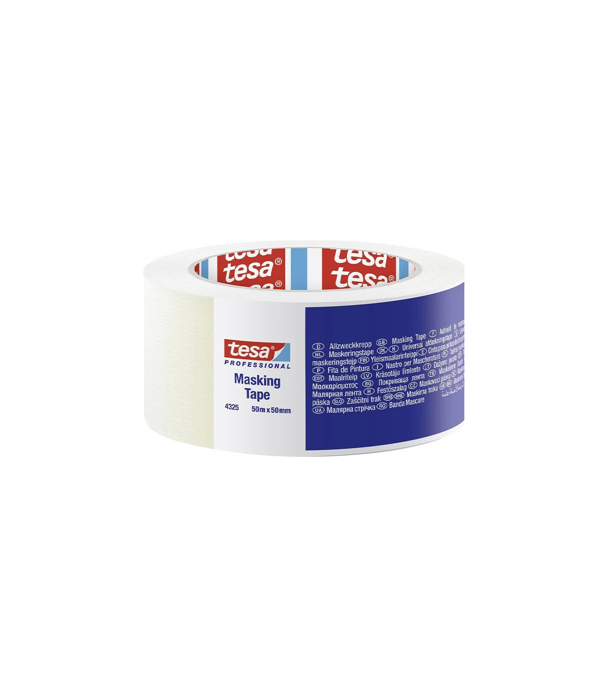Ruban de masquage papier "4325" havane 50M x 50MM TESA