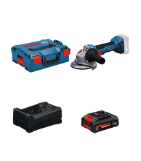 Meuleuse Ø125 mm GWS 18V-8 + 1 Batterie EXPERT 4 Ah + 1 Chargeur GAL 12V/18V-80 BOSCH