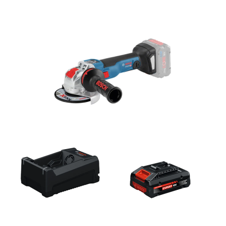 Meuleuse Ø125 mm GWX 18V-10 SC + 1 Batterie EXPERT 4 Ah + 1 Chargeur GAL 12V/18V-80 BOSCH