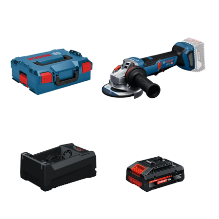 Meuleuse Ø125 mm GWS 18V-11 PS + 1 Batterie EXPERT 4 Ah + 1 Chargeur GAL 12V/18V-80 BOSCH