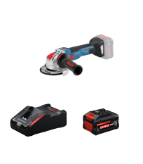 Meuleuse Ø125 mm GWX 18V-10 SC + 1 Batterie EXPERT 8 Ah + 1 Chargeur EXAL18V-160 BOSCH