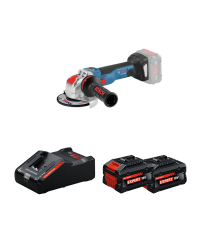 Meuleuse Ø125 mm GWX 18V-10 SC + 2 Batteries EXPERT 8 Ah + 1 Chargeur EXAL18V-160 BOSCH