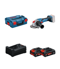 Meuleuse Ø125 mm GWX 18V-15 C + 2 Batteries EXPERT 4 Ah + 1 Chargeur GAL 12V/18V-80 BOSCH