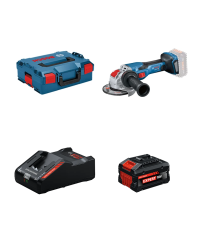 Meuleuse Ø125 mm GWX 18V-15 C + 1 Batterie EXPERT 8 Ah + 1 Chargeur EXAL18V-160 BOSCH