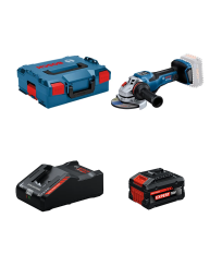 Meuleuse Ø125 mm GWS 18V-15 PSC + 1 Batterie EXPERT 8 Ah + 1 Chargeur EXAL18V-160 BOSCH