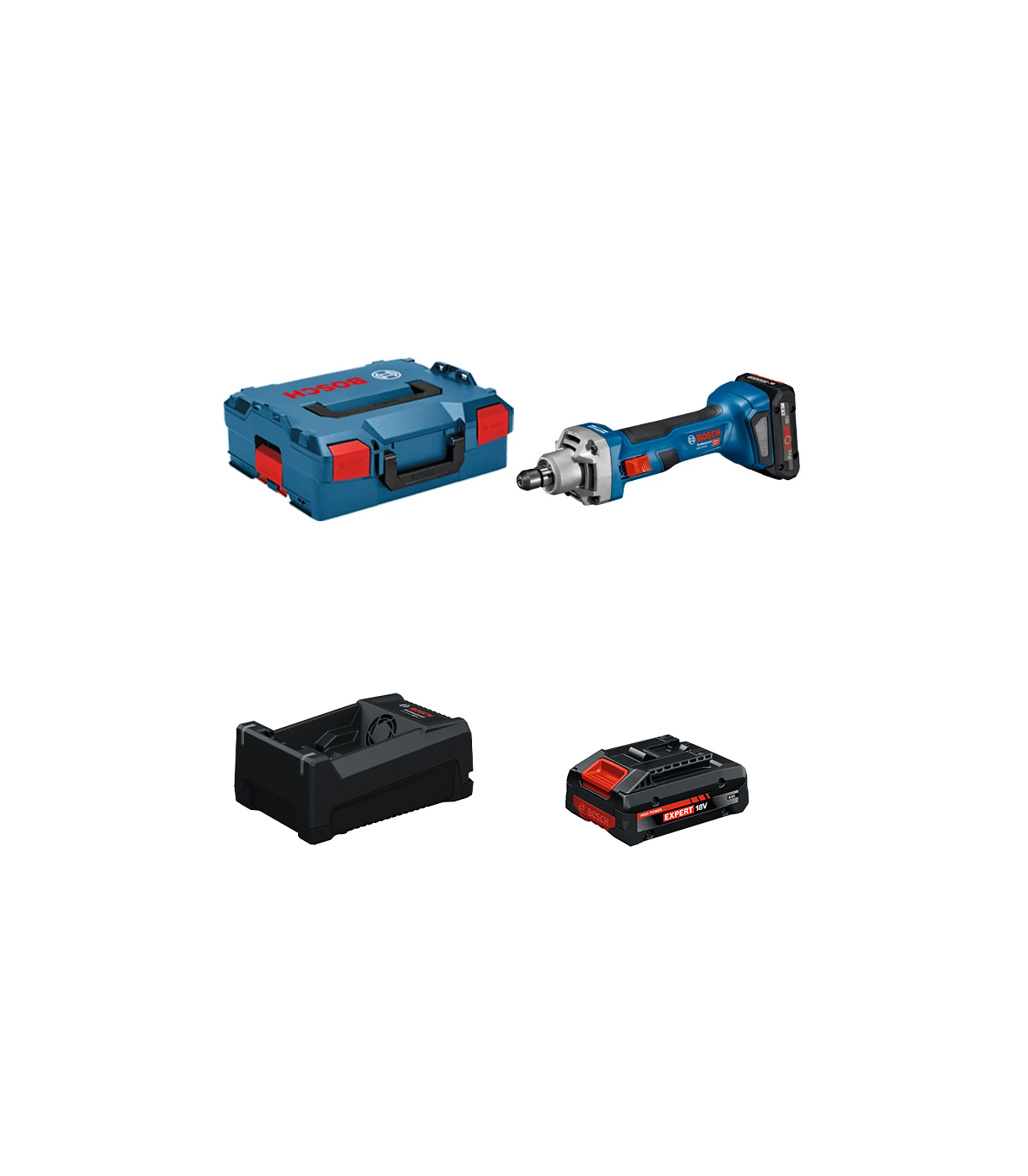 Meuleuse GGS 18 V-20 + 1 Batterie EXPERT 4 Ah + 1 Chargeur GAL 12V/18V-80 BOSCH