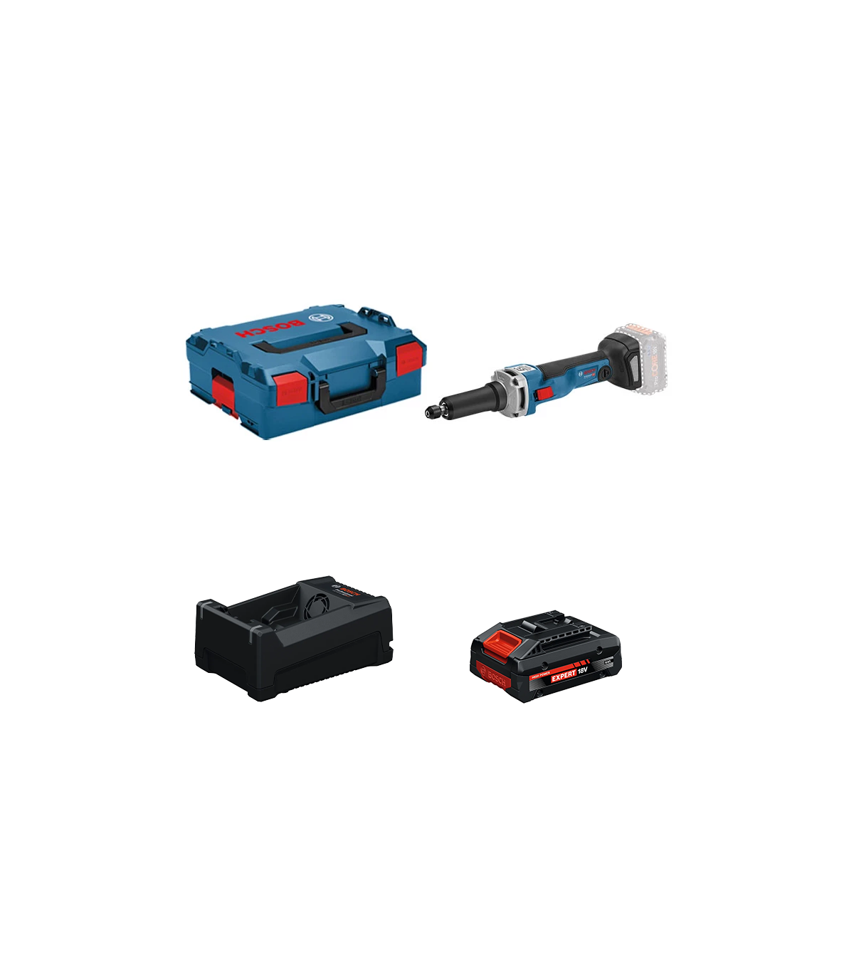 Meuleuse GGS 18V-23 LC + 1 Batterie EXPERT 4 Ah + 1 Chargeur GAL 12V/18V-80 BOSCH