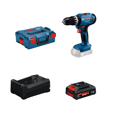 Perceuse-visseuse à percussion GSB 18V-25 + 1 Batterie EXPERT 4 Ah + 1 Chargeur GAL 12V/18V-80 BOSCH