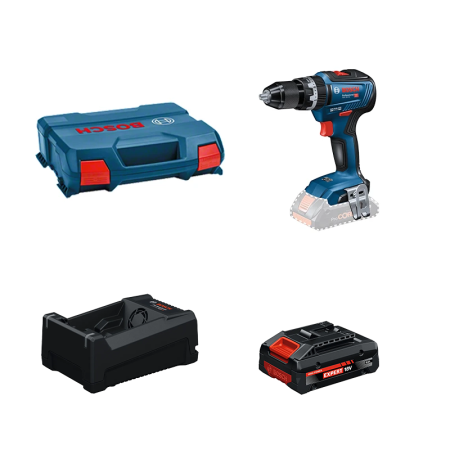 Perceuse-visseuse à percussion GSB 18V-55 + 1 Batterie EXPERT 4 Ah + 1 Chargeur GAL 12V/18V-80 BOSCH