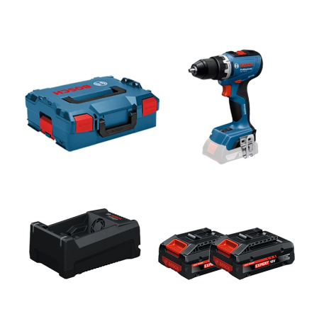 Perceuse-visseuse GSR 18V-65 + 2 Batteries EXPERT 4 Ah + 1 Chargeur GAL 12V/18V-80 BOSCH