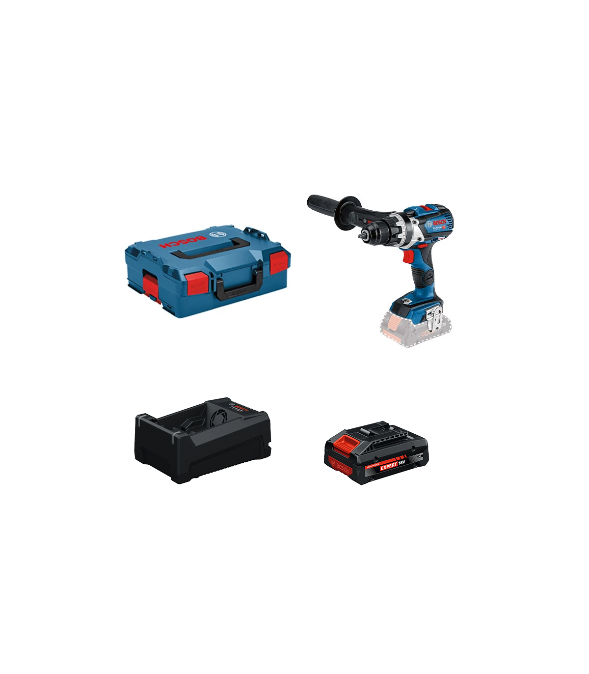 Perceuse-visseuse GSR 18V-110 C + 1 Batterie EXPERT 4 Ah + 1 Chargeur GAL 12V/18V-80 BOSCH