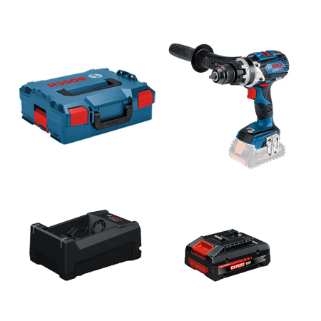 Perceuse-visseuse à percussion GSB 18V-110 C + 1 Batterie EXPERT 4 Ah + 1 Chargeur GAL 12V/18V-80 BOSCH