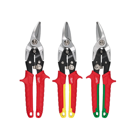 Pack de 3 cisailles d'aviation MILWAUKEE