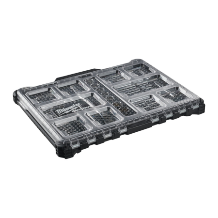 Coffret Packout 63 pièces douille et cliquets 1/2 et 1/4 MILWAUKEE