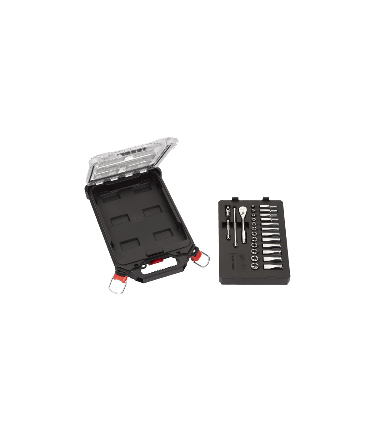 Coffret de 28 pièces clés et douilles à cliquet 1/4" PACKOUT MILWAUKEE