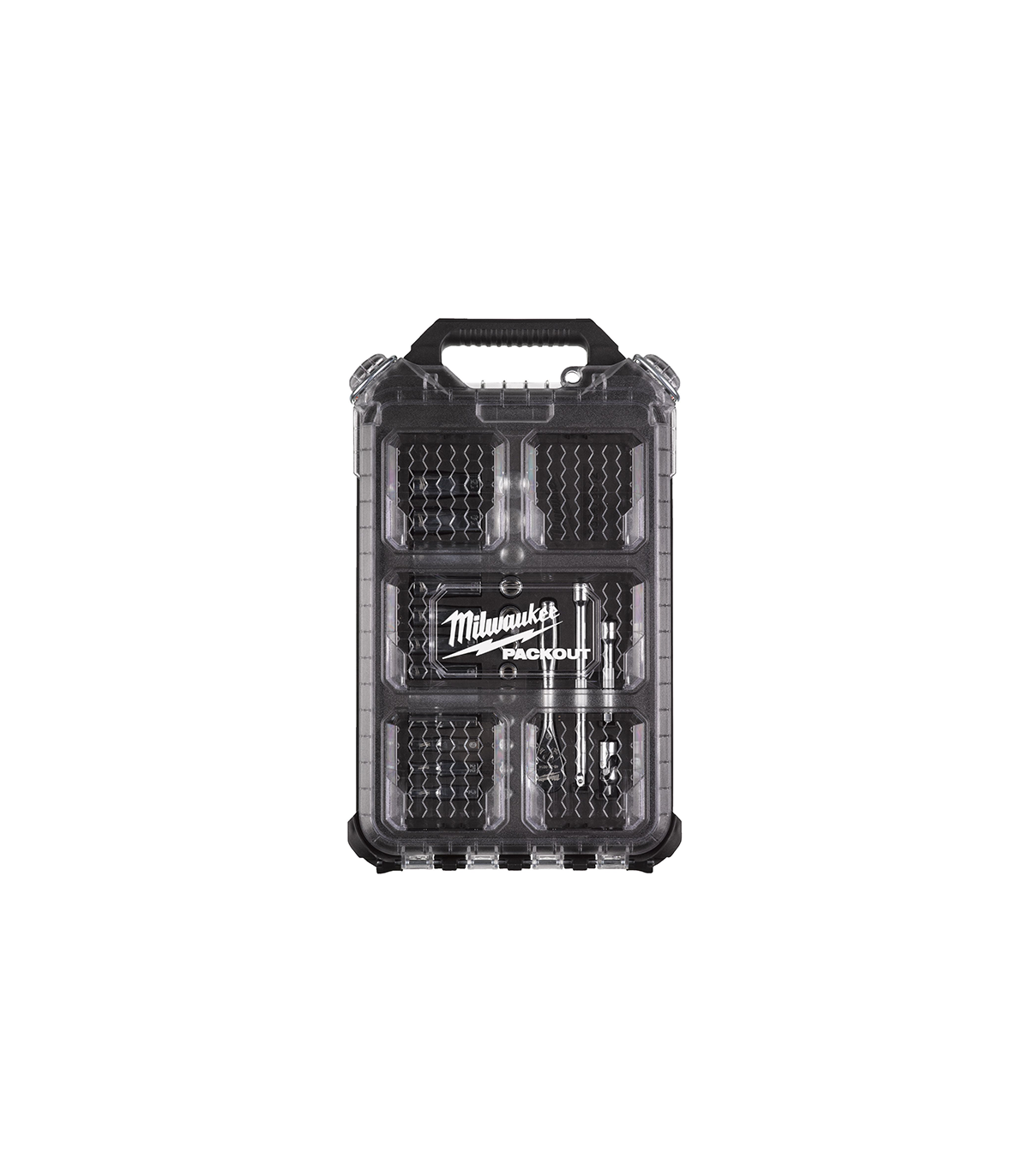 Coffret de 28 pièces clés et douilles à cliquet 1/4" PACKOUT MILWAUKEE