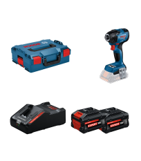 Visseuse à chocs GDR 18V-210 C + 2 Batteries EXPERT 8 Ah + 1 Chargeur EXAL18V-160 BOSCH