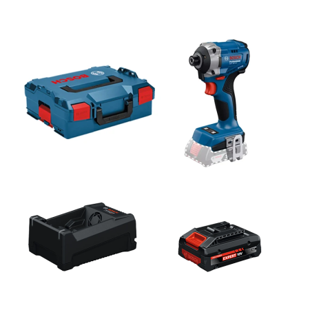 Visseuse à chocs GDR 18V-215 + 1 Batterie EXPERT 4 Ah + 1 Chargeur GAL 12V/18V-80 BOSCH
