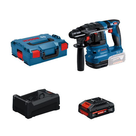 Perforateur SDS-Plus GBH 18V-22 + 1 Batterie EXPERT 4 Ah + 1 Chargeur GAL 12V/18V-80 BOSCH