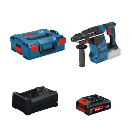 Perforateur SDS-Plus GBH 18V-26 + 1 Batterie EXPERT 4 Ah + 1 Chargeur GAL 12V/18V-80 BOSCH