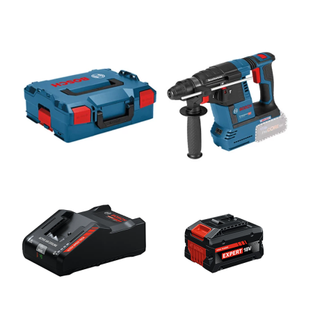 Perforateur SDS-Plus GBH 18V-26 + 1 Batterie EXPERT 8 Ah + 1 Chargeur EXAL18V-160 BOSCH