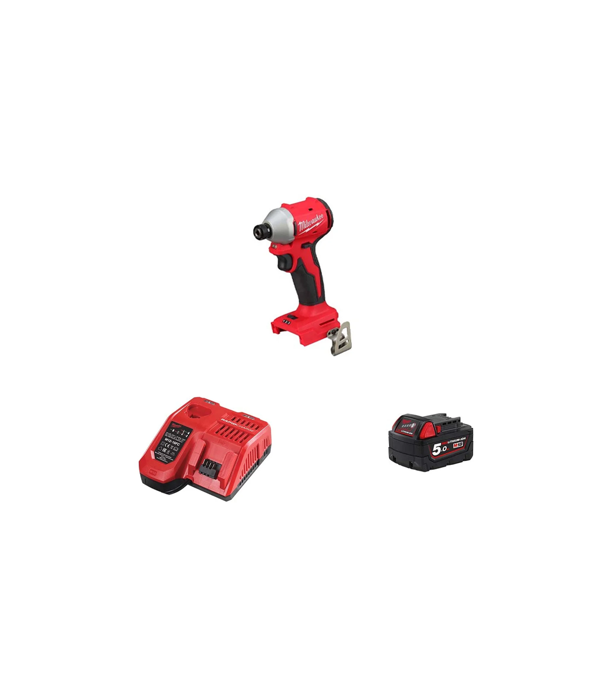Visseuse à chocs 18V M18 BLIDR-0 + 1 batterie 18V 5 Ah + chargeur M12-18 FC MILWAUKEE