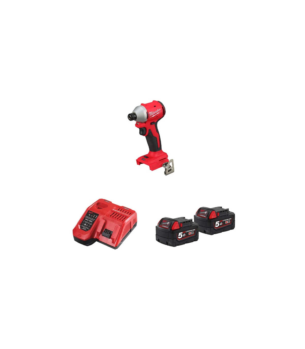 Visseuse à chocs 18V M18 BLIDR-0 + 2 batteries 18V 5 Ah + chargeur M12-18 FC MILWAUKEE