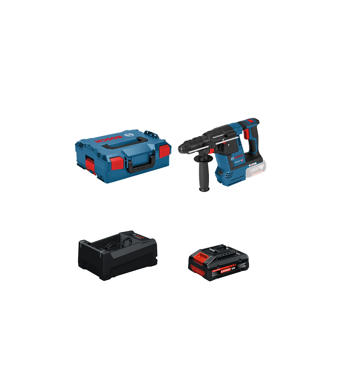 Perforateur GBH 18V-26 F + 1 Batterie EXPERT 4 Ah + 1 Chargeur GAL 12V/18V-80 BOSCH
