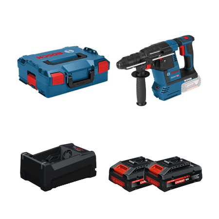 Perforateur GBH 18V-26 F + 2 Batteries EXPERT 4 Ah + 1 Chargeur GAL 12V/18V-80 BOSCH