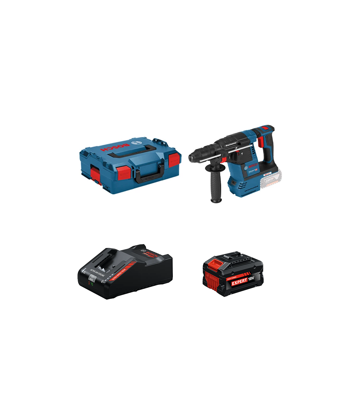 Perforateur GBH 18V-26 F + 1 Batterie EXPERT 8 Ah + 1 Chargeur EXAL18V-160 BOSCH