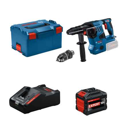 Perforateur GBH 18V-28 CF + 1 Batterie EXPERT 15 Ah + 1 Chargeur EXAL18V-160 BOSCH