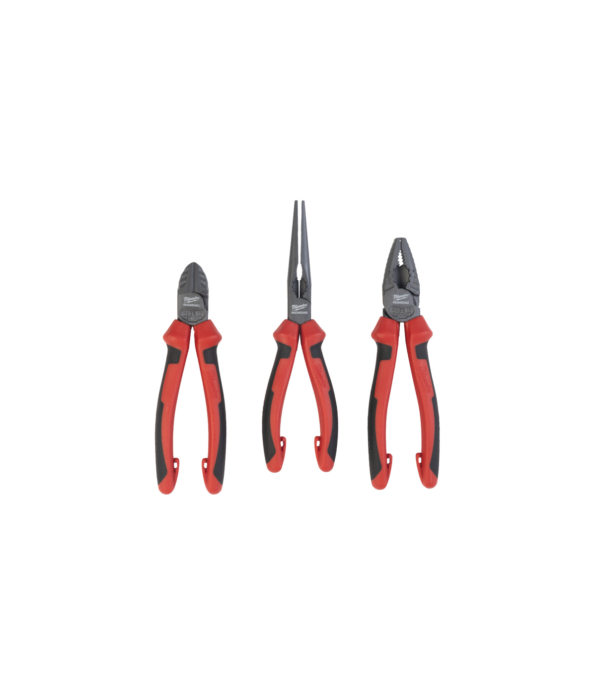 Set de 3 pinces universelle coupante bec long MILWAUKEE