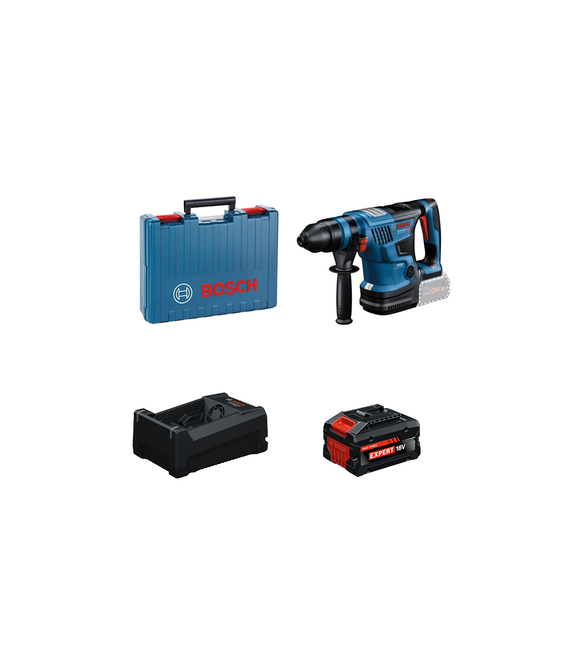 Perforateur GBH 18V-34 CF + 1 Batterie EXPERT 5,5 Ah + 1 Chargeur GAL 12V/18V-80 BOSCH
