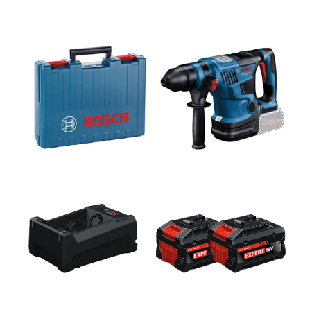 Perforateur GBH 18V-34 CF + 2 Batteries EXPERT 5,5 Ah + 1 Chargeur GAL 12V/18V-80 BOSCH