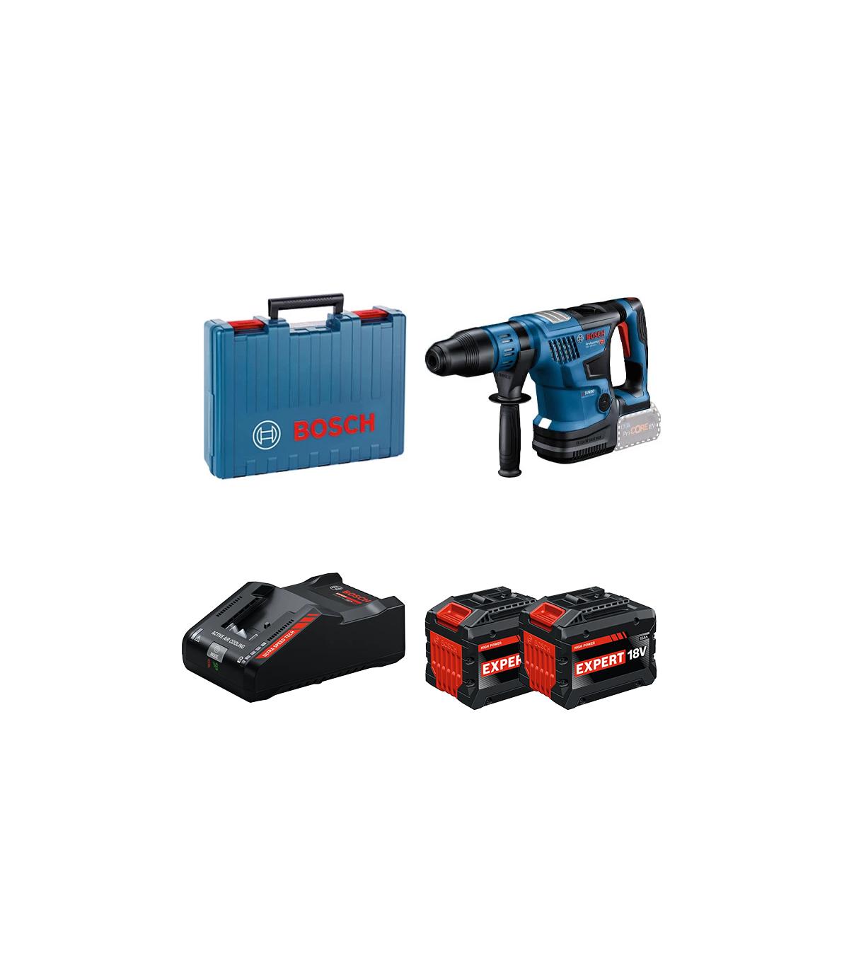 Perforateur GBH 18V-36 C + 2 Batteries EXPERT 15 Ah + 1 Chargeur EXAL18V-160 BOSCH