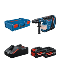 Perforateur SDS MAX GBH 18V-40 C + 2 Batteries EXPERT 8 Ah + 1 Chargeur EXAL18V-160 BOSCH