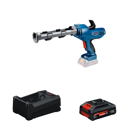 Pistolet à mastic sans-fil GCG 18V-310 Professional + 1 Batterie EXPERT 4 Ah + 1 Chargeur GAL 12V/18V-80 BOSCH