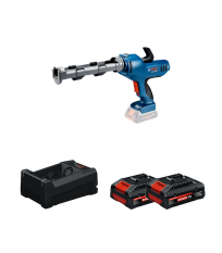 Pistolet à mastic sans-fil GCG 18V-310 Professional + 2 Batteries EXPERT 4 Ah + 1 Chargeur GAL 12V/18V-80 BOSCH