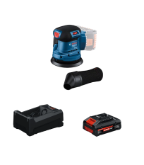 Ponceuse excentrique Ø125 mm GEX 185-LI + 1 Batterie EXPERT 4 Ah + 1 Chargeur GAL 12V/18V-80 BOSCH