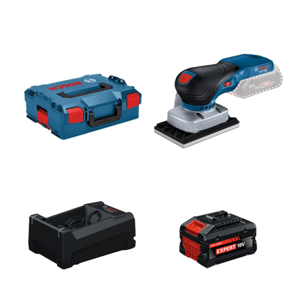 Ponceuse vibrante GSS 18V-13 + 1 Batterie EXPERT 5,5 Ah + 1 Chargeur GAL 12V/18V-80 BOSCH