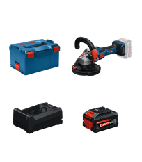 Ponceuse à béton Ø125 mm GBR 18V-15 S + 1 Batterie EXPERT 5,5 Ah + 1 Chargeur GAL 12V/18V-80 BOSCH