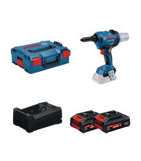 Riveteuse GRG 18V-16 C + 2 Batteries EXPERT 4 Ah + 1 Chargeur GAL 12V/18V-80 BOSCH