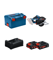 Scie circulaire à métaux Ø136 mm GKM 18V-50 + 2 Batteries EXPERT 4 Ah + 1 Chargeur GAL 12V/18V-80 BOSCH